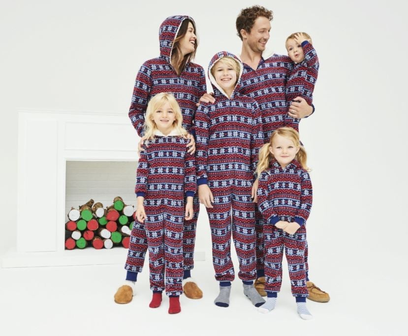 Seaintheson Family Matching Christmas Pajamas Set Xmas Onesie PJs Sleepwear Jumpsuit Family Clothes Outfits